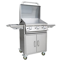 Bull BBQ Plancha Griddle 60cm Gas BBQ Cart - 3 Burners