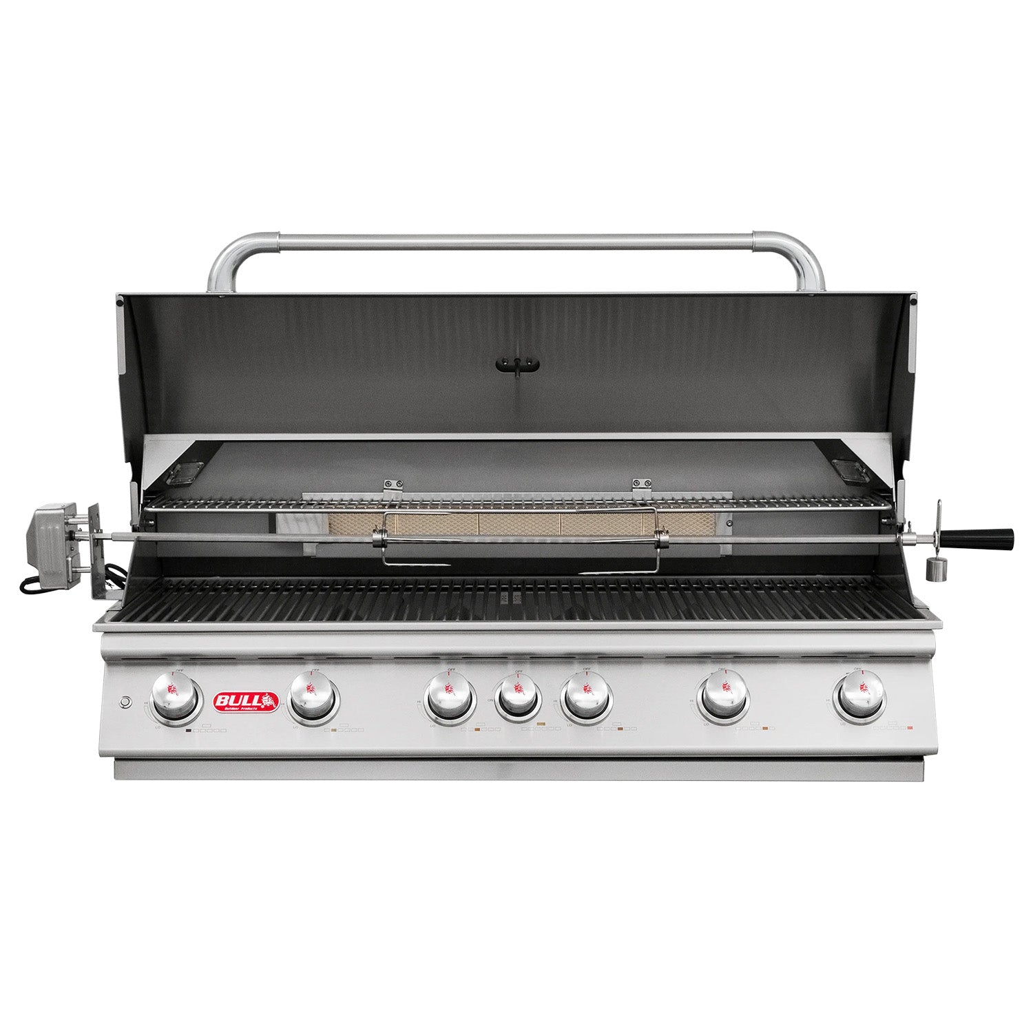 Bull BBQ Component Diablo Built-In Gas BBQ with Lights System and Rotisserie Kit - 6 Burners