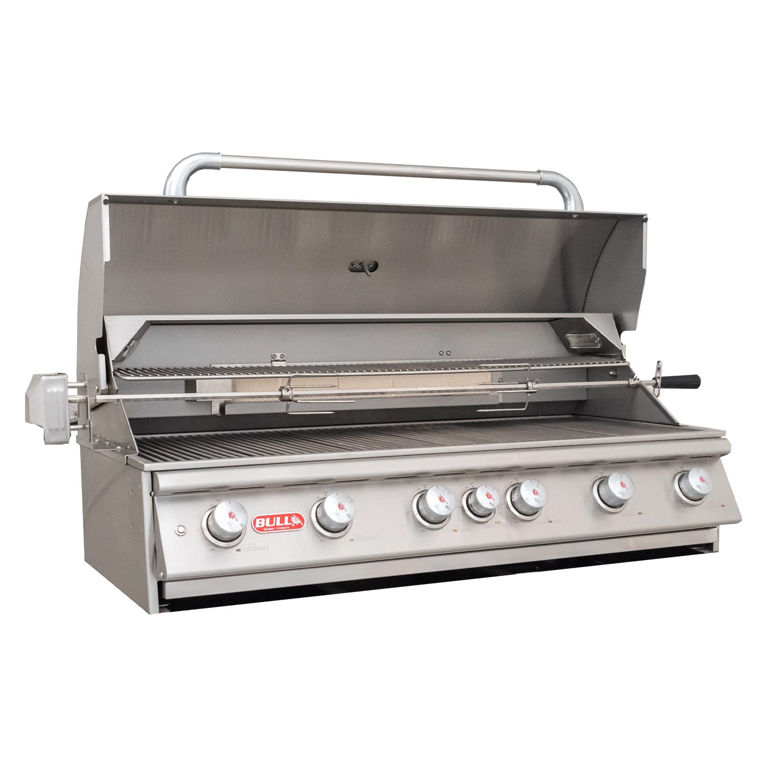 Bull BBQ Component Diablo Built-In Gas BBQ with Lights System and Rotisserie Kit - 6 Burners