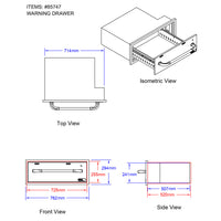 Bull BBQ Component Warming Drawer