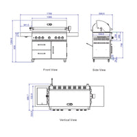 Whistler Bibury 5 Freestanding Grill BBQ