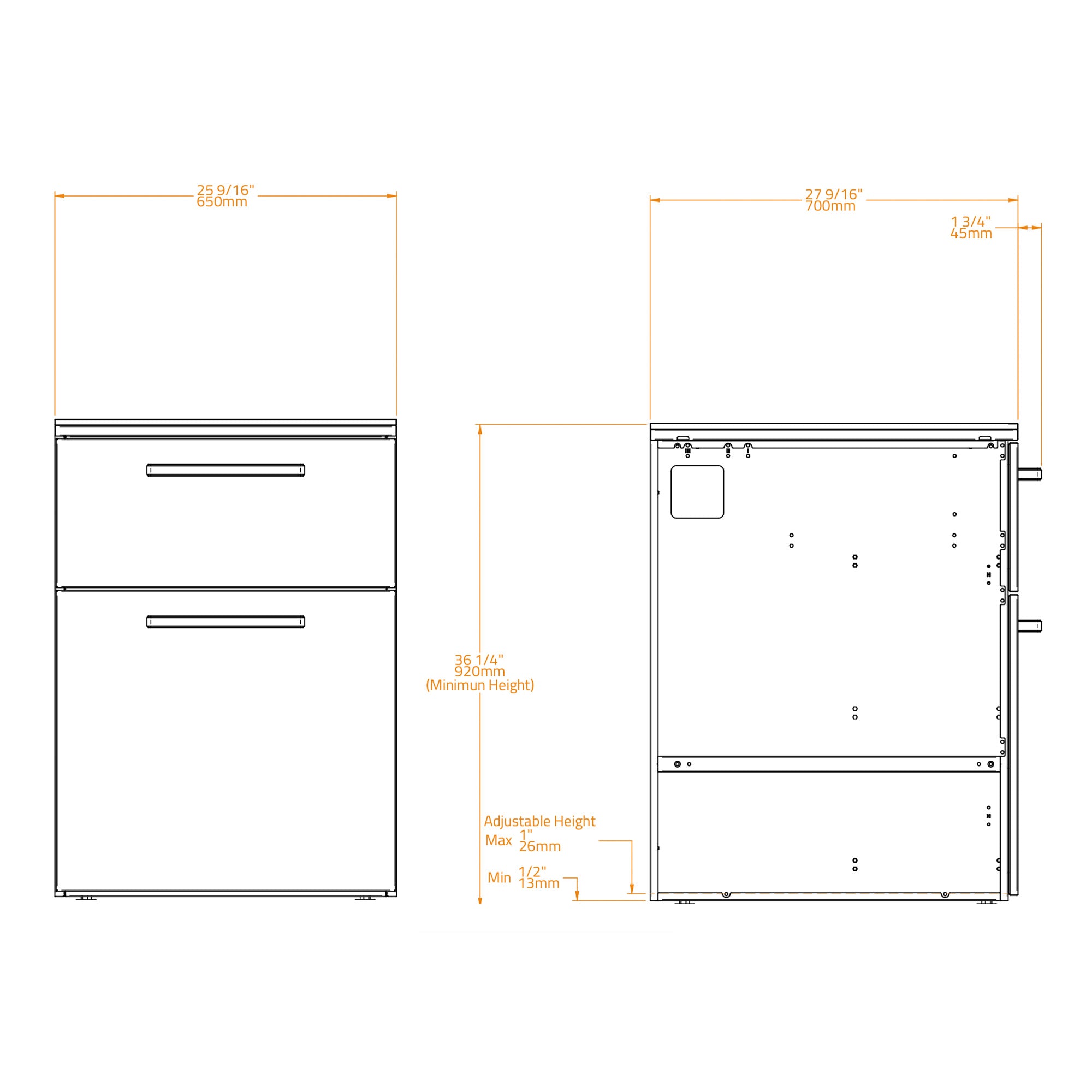 Brabura CT 60 Drawers