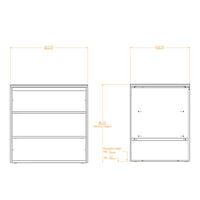 Brabura CT 90 Open Cabinet
