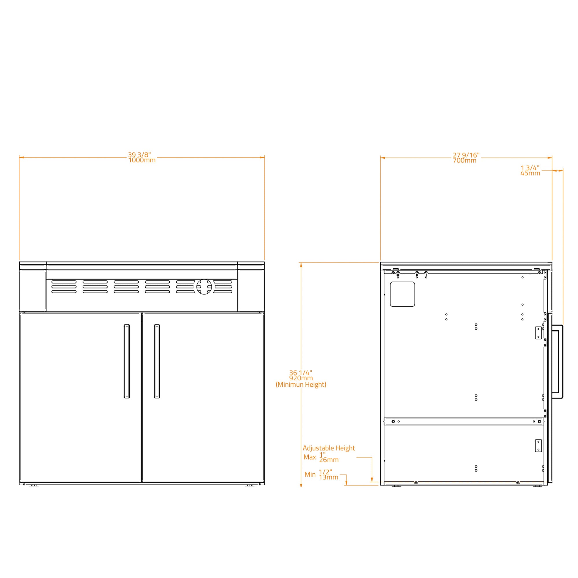 Brabura KC 100 Grill Cabinet