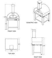 Bull BBQ Extra Large Pizza Oven & Cart - Gas Fuelled