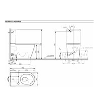 TOTO WC RP Close Coupled Toilet - Includes Cistern