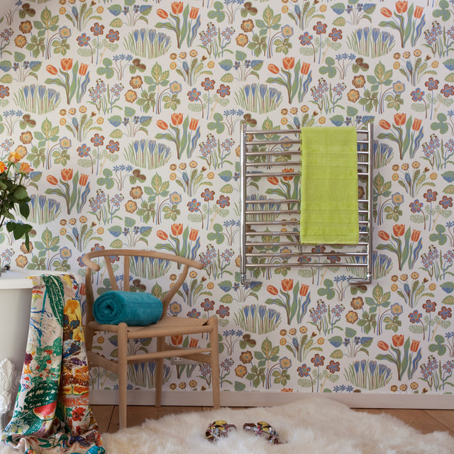 JIS - Camber Heated Towel Rail - Polished stainless steel