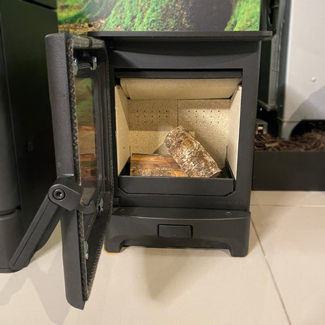 Charnwood Aire 3 Eco Wood Burning Stove Matt Black - Low Stand - Clearance
