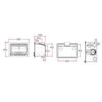 Charnwood Bay 5VL Insert Wood Burning Stove