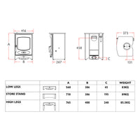 Charnwood C-Four 5kW Eco Wood Burning Stove - DEFRA Approved