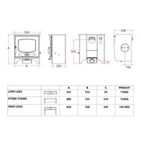 Charnwood C-Seven 7kW Eco Wood Burning Stove - DEFRA Approved