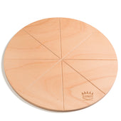 Clementi Round Wooden Chopping Board With Engraved Cutting Guide