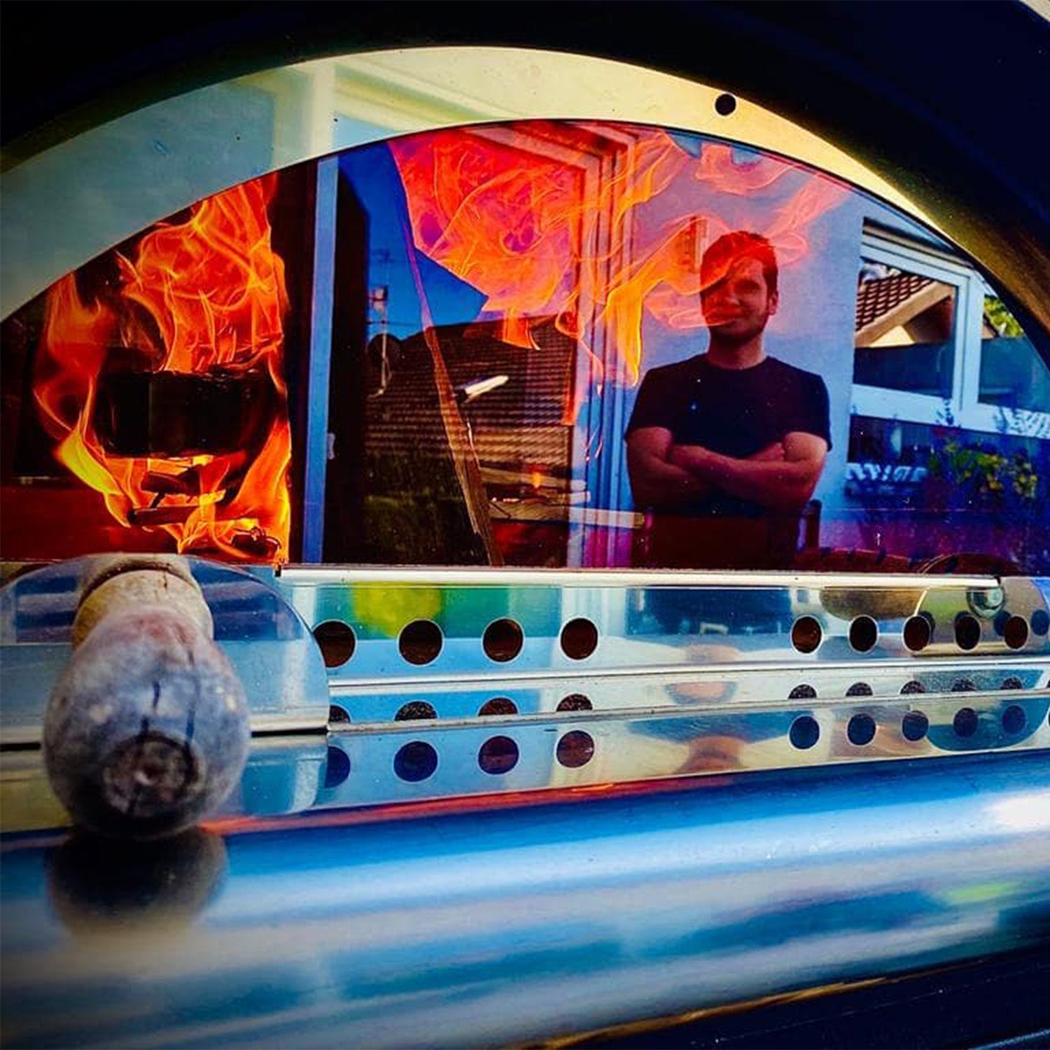 Clementi Accessories - Oven Door with Glass Window - Fits Original Family Pizza Oven Range