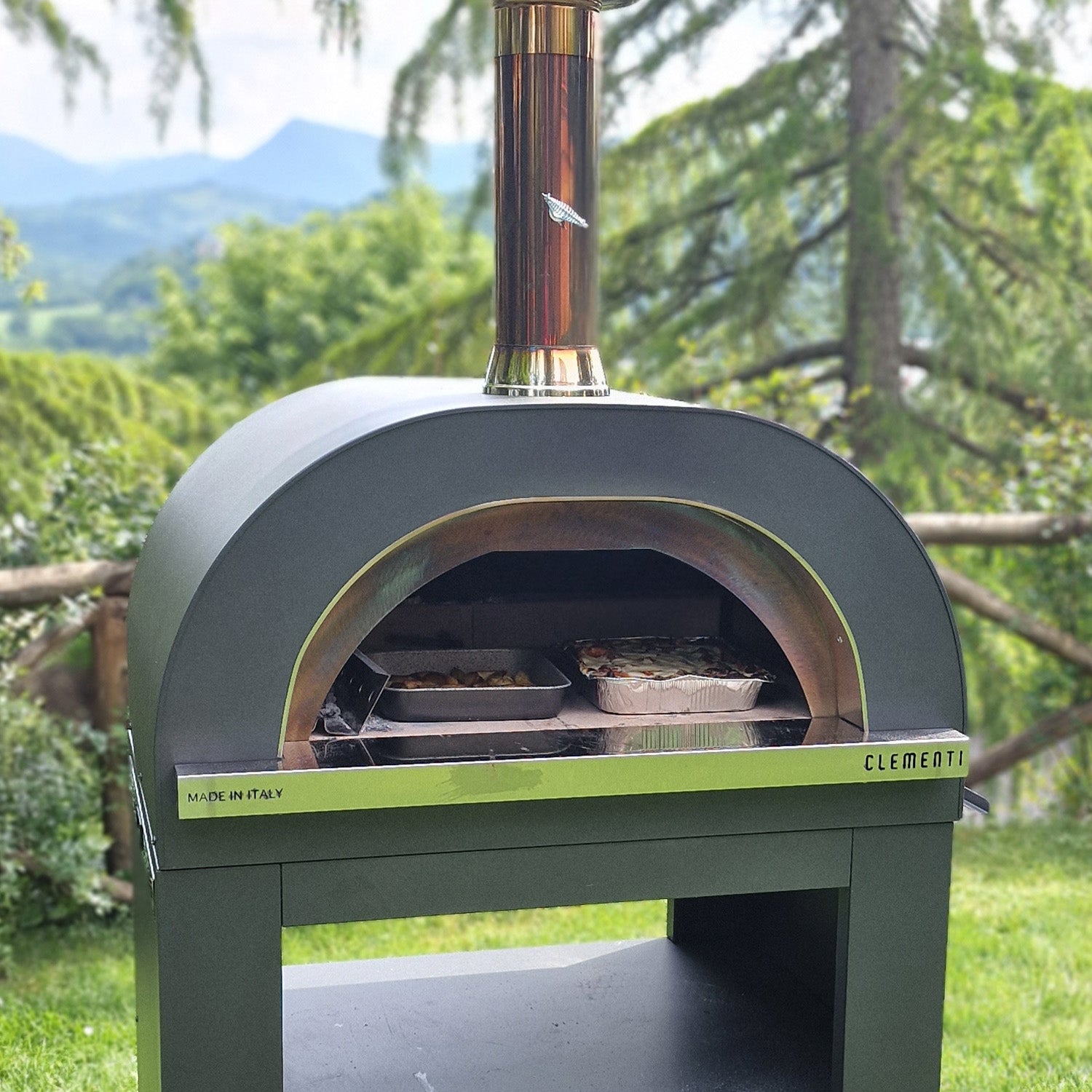 Clementi GOLD Wood Fired Pizza Oven - Small (60x60cm) - Free Tool Set Included