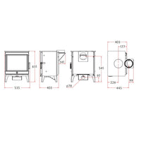 Charnwood Cranmore 7 Eco Wood Burning Stove - DEFRA Approved - EcoDesign Ready