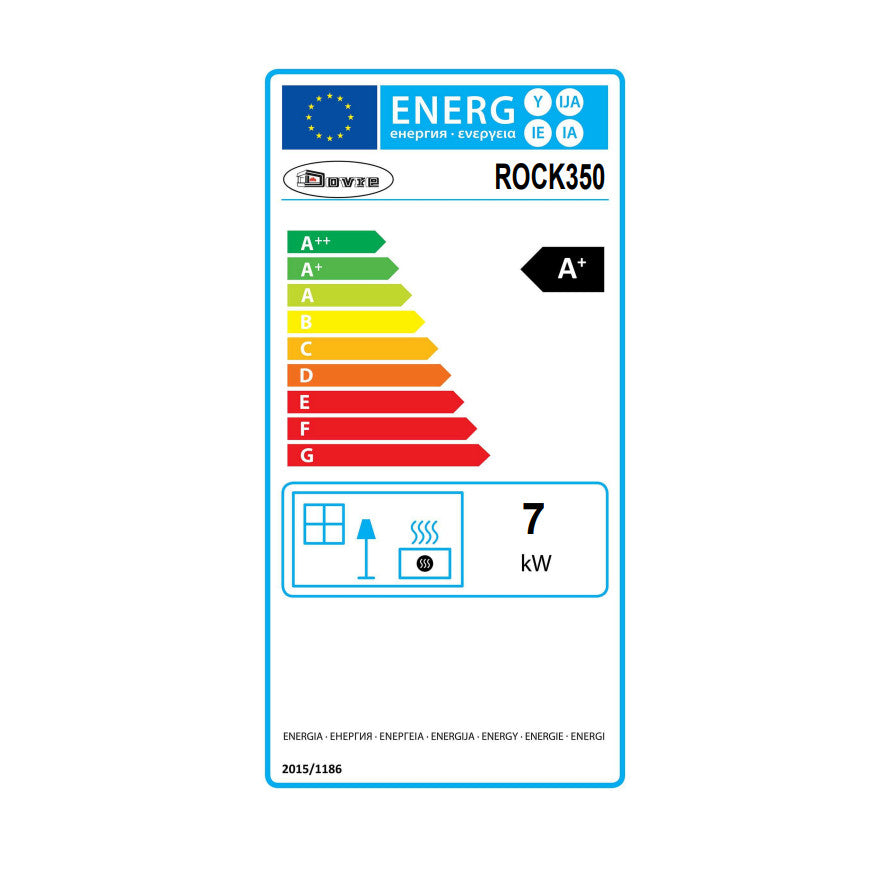 Dovre Rock 350 Wood Burning Stove - EcoDesign Ready