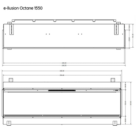 Evonic e-llusion Octane 1550 Electric Inset Fire