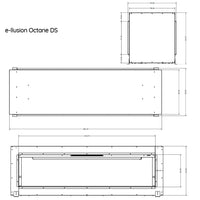 Evonic e-llusion Octane Double Sided Electric Inset Fire