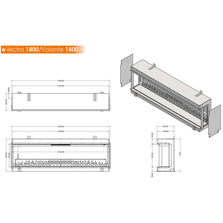 Evonic Volante 1800 Electric Fire