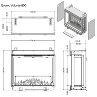 Evonic Volante 800 Electric Fire
