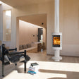 Jotul F373 V2 Advance Gloss White Enamel Wood Burning Stove