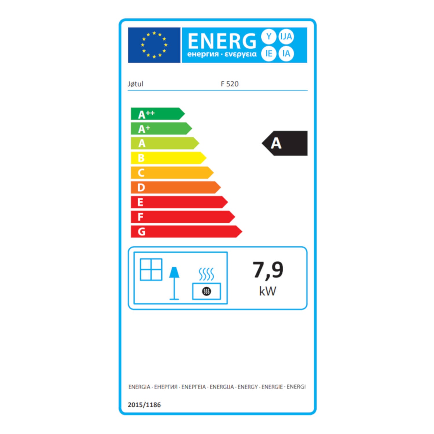 Jotul F520 3 Sided Wood Burning Stove - Freestanding