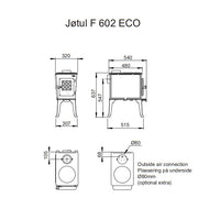 Jotul F602 Wood Burning Stove - EcoDesign Ready