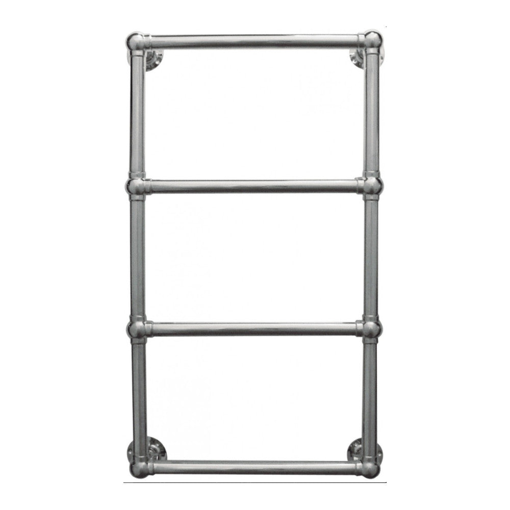 JIS - Fletching Traditional Heated Towel Rail - Polished Stainless Steel