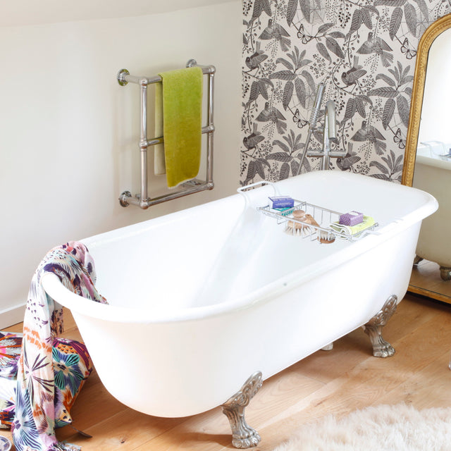 JIS - Fletching Traditional Heated Towel Rail - Satin Stainless Steel