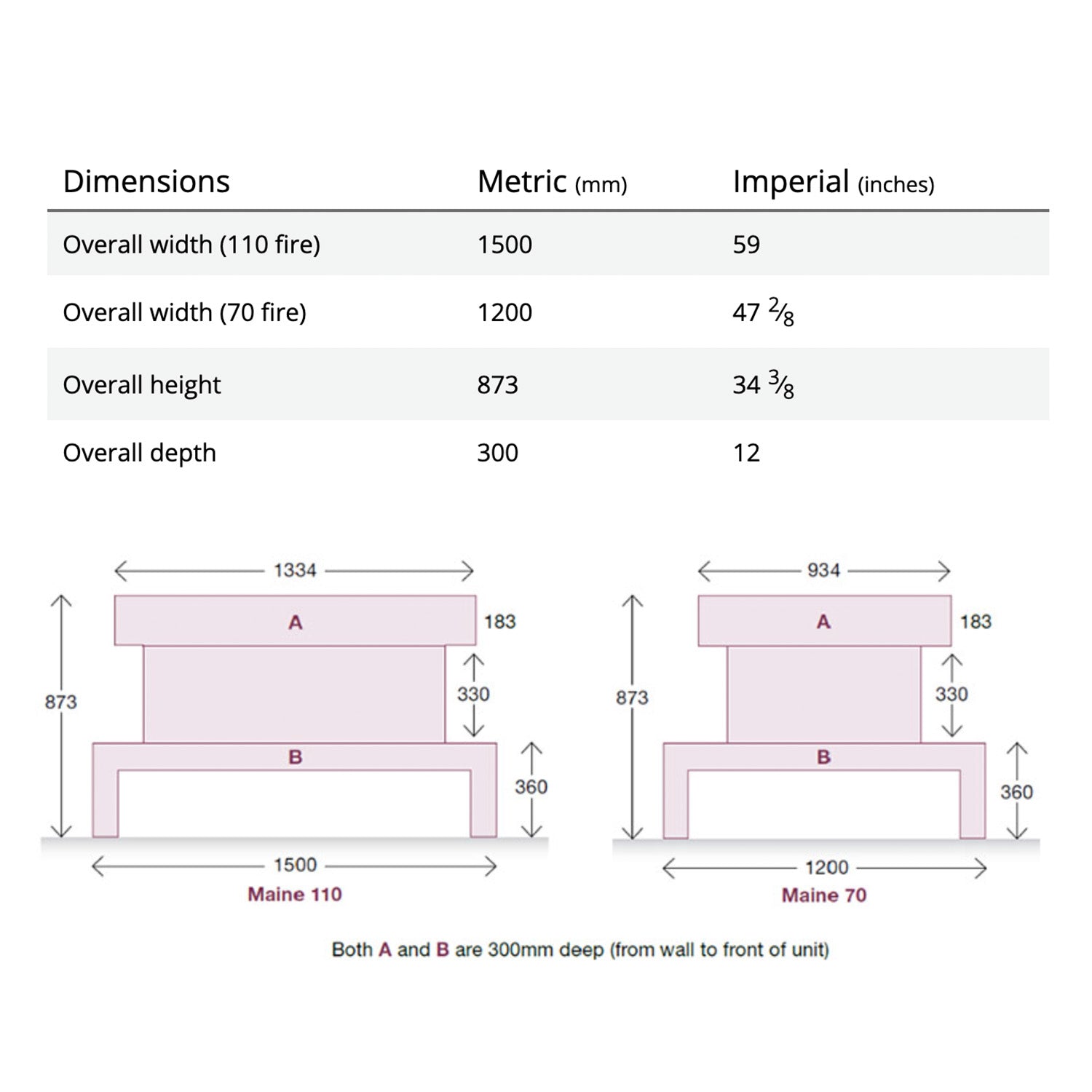 Focus Fireplaces Maine Electric Fire Suite