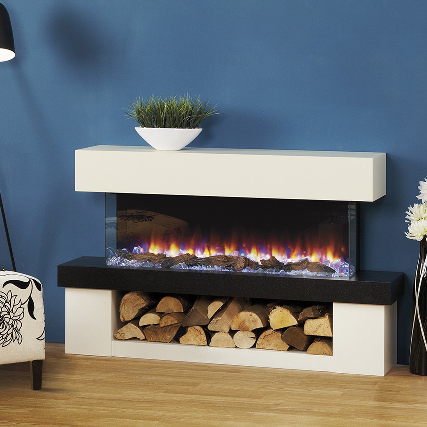 Focus Fireplaces Montana Electric Fire Suite