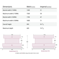 Focus Fireplaces Nevada Avanti Electric Fire Suite - Showroom Exclusive