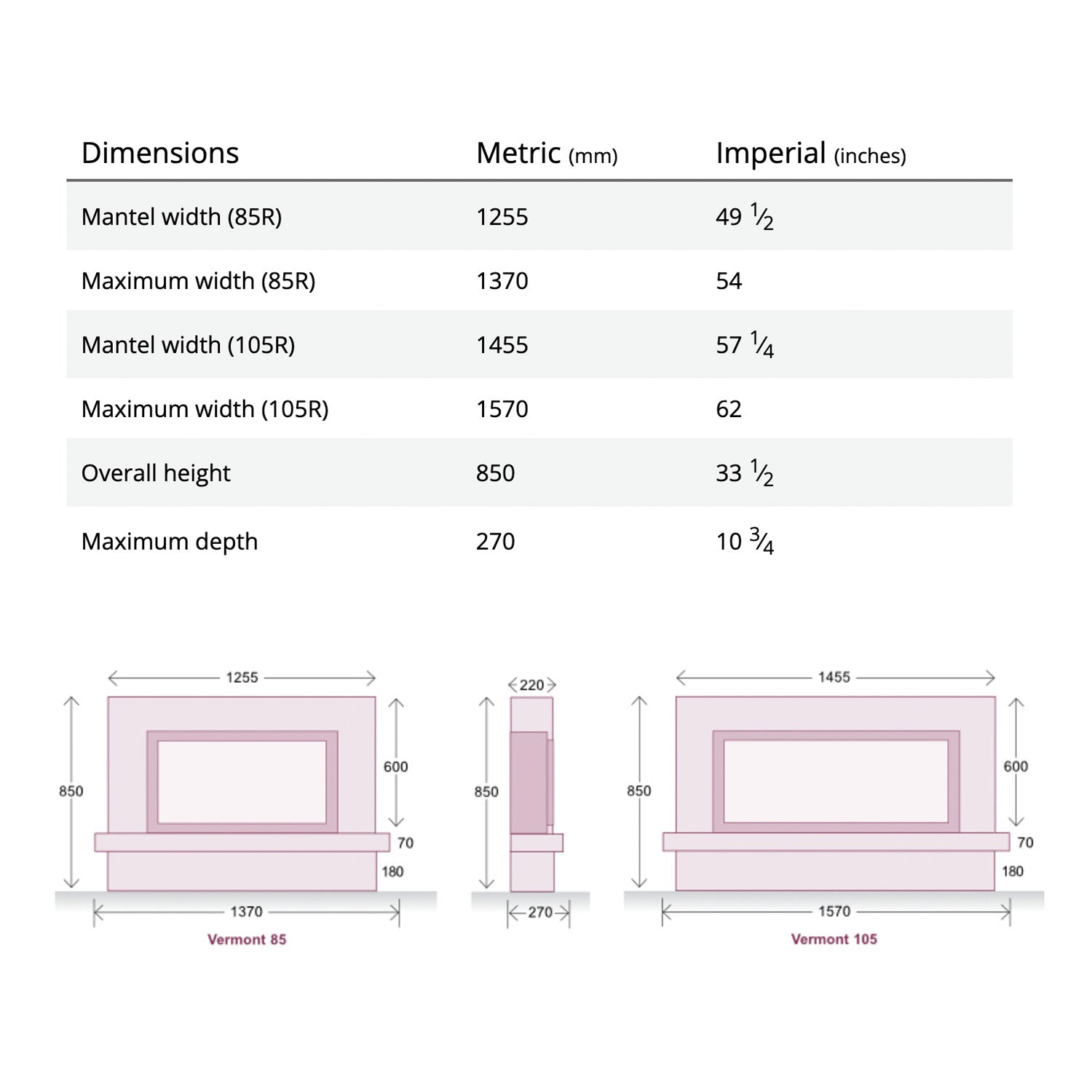 Focus Fireplaces Vermont Electric Fire Suite