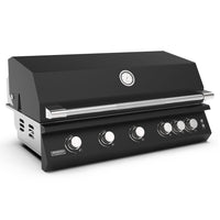 Brabura Fusion 500 Matte Black Built-In Gas BBQ