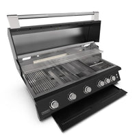Brabura Fusion 500 Matte Black Built-In Gas BBQ