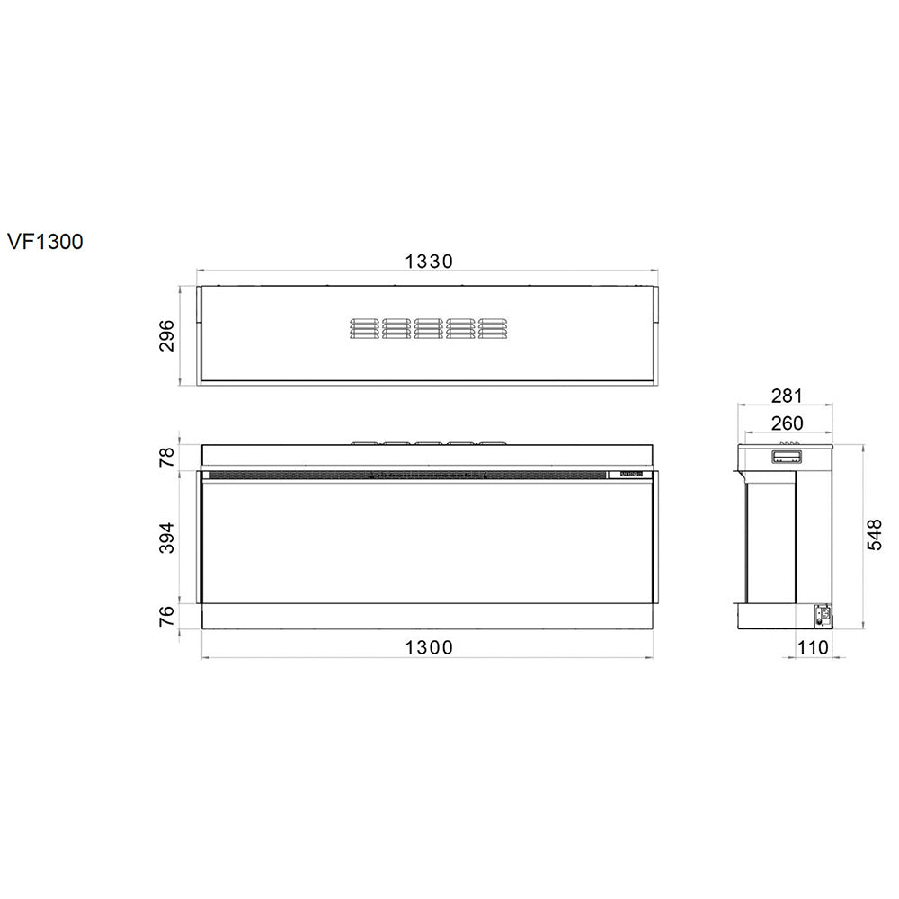Vision Futura VF130 Electric Fire