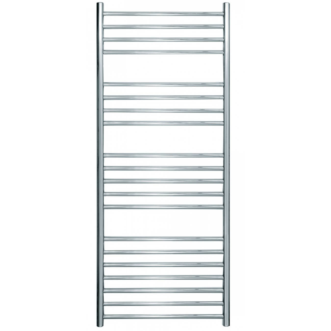 JIS - Ashdown Heated Towel Rail - Satin stainless steel