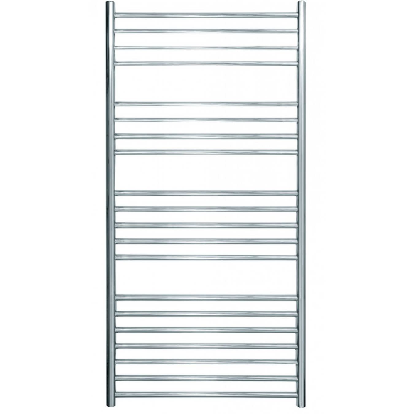 JIS - Ashdown Heated Towel Rail - Satin stainless steel