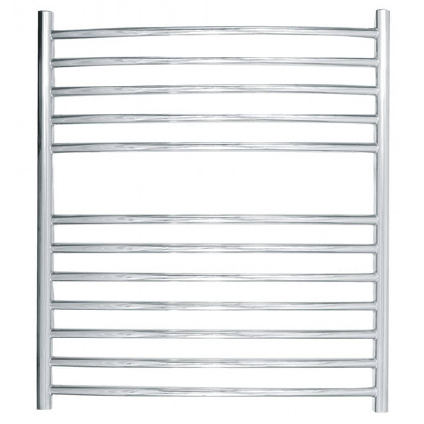 JIS - Camber Heated Towel Rail - Satin stainless steel