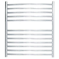 JIS - Camber Heated Towel Rail - Satin stainless steel