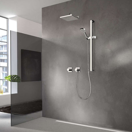 Keuco Showers - IXMO Set 10 Overhead Shower With Hand Shower Set & Square Rosette