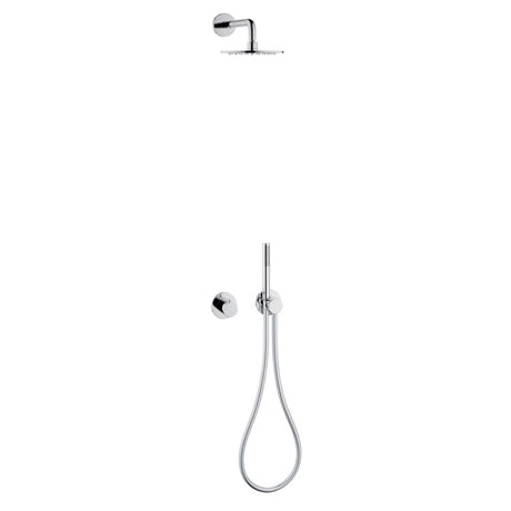 Keuco Showers - IXMO Set 7 Overhead Shower With Hand Shower & Round Rosette