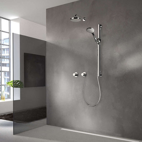 Keuco Showers - IXMO Set 9 Overhead Shower With Hand Shower Set & Round Rosette