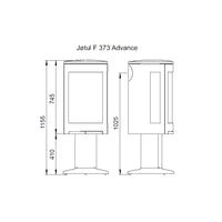 Jotul F373 Advance Wood Burning Stove In Black