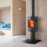 Jotul F136 Wood Burning Stove with Pedestal - Optional Side Glass