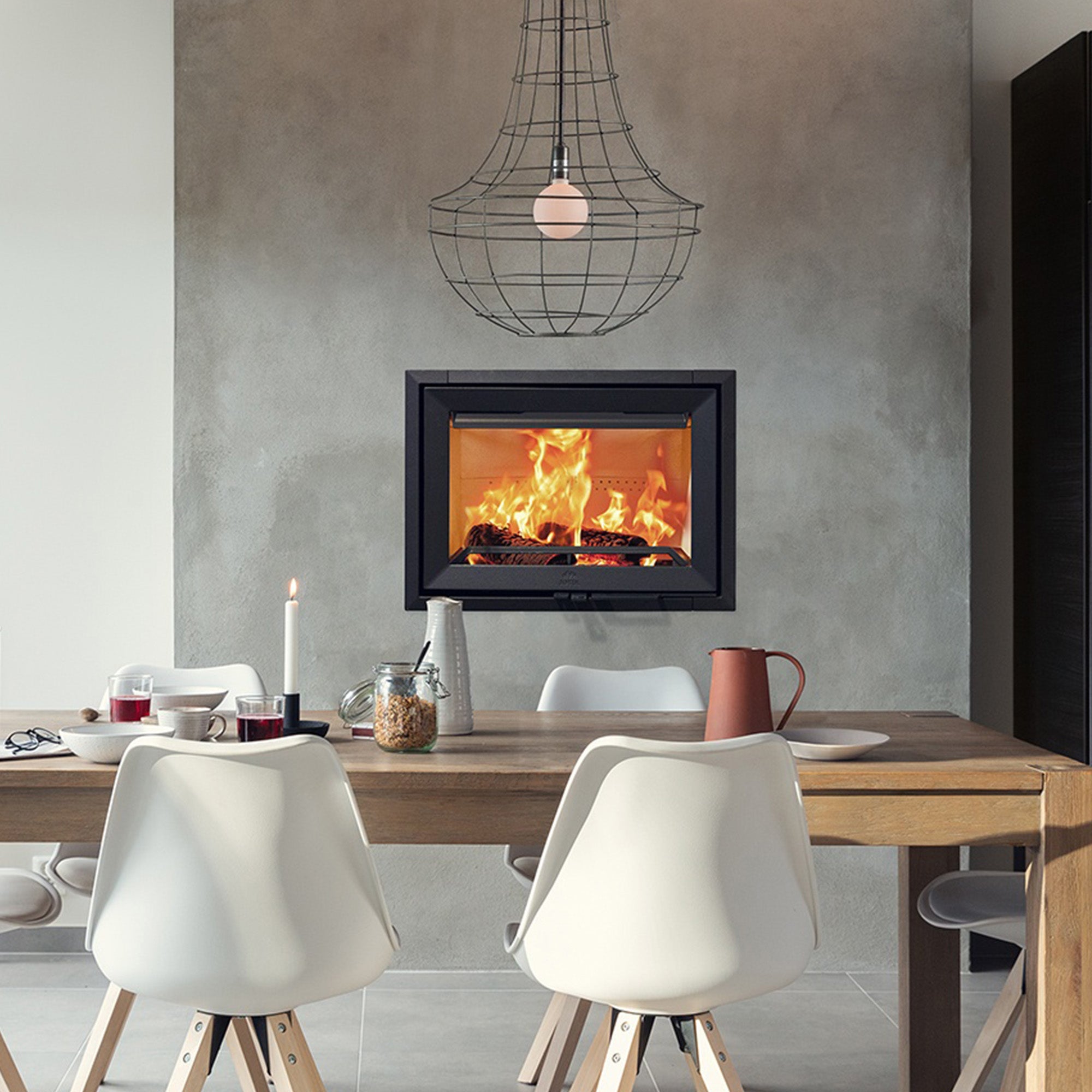 Jotul I 520 Wood Burning Stove - Optional Side Glass
