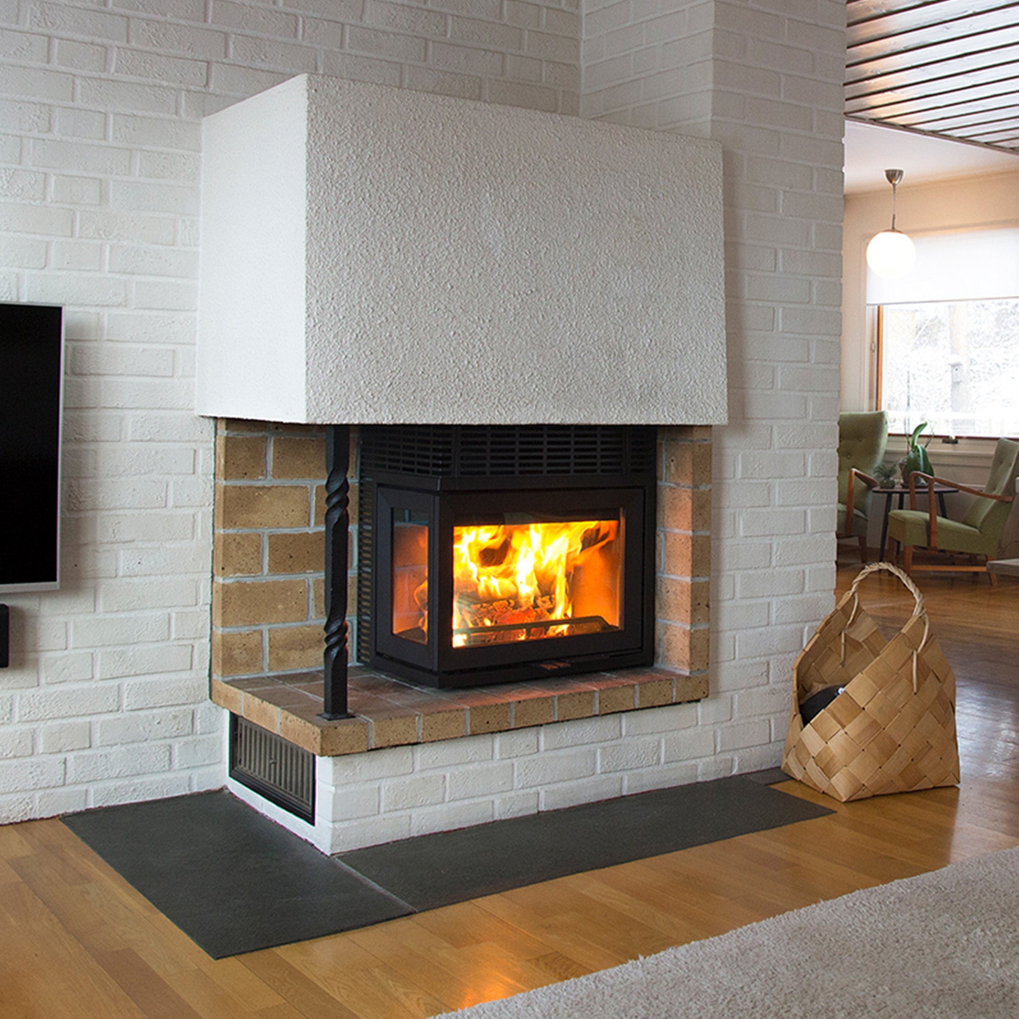 Jotul I 520 Wood Burning Stove - Optional Side Glass