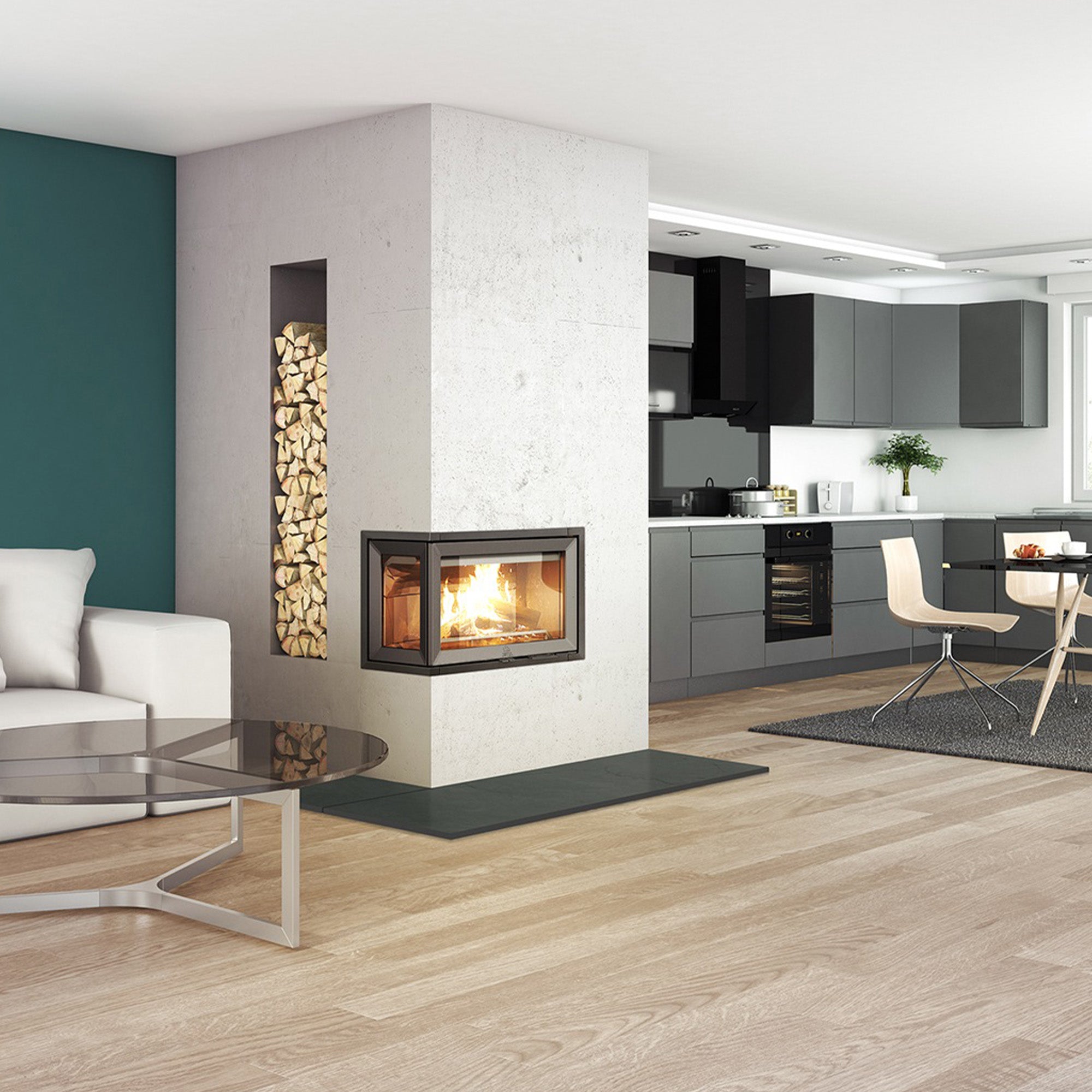 Jotul I 620 Wood Burning Stove - Optional Side Glass