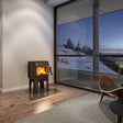 Jotul F105 Wood Burning Stove with Long Legs - Black