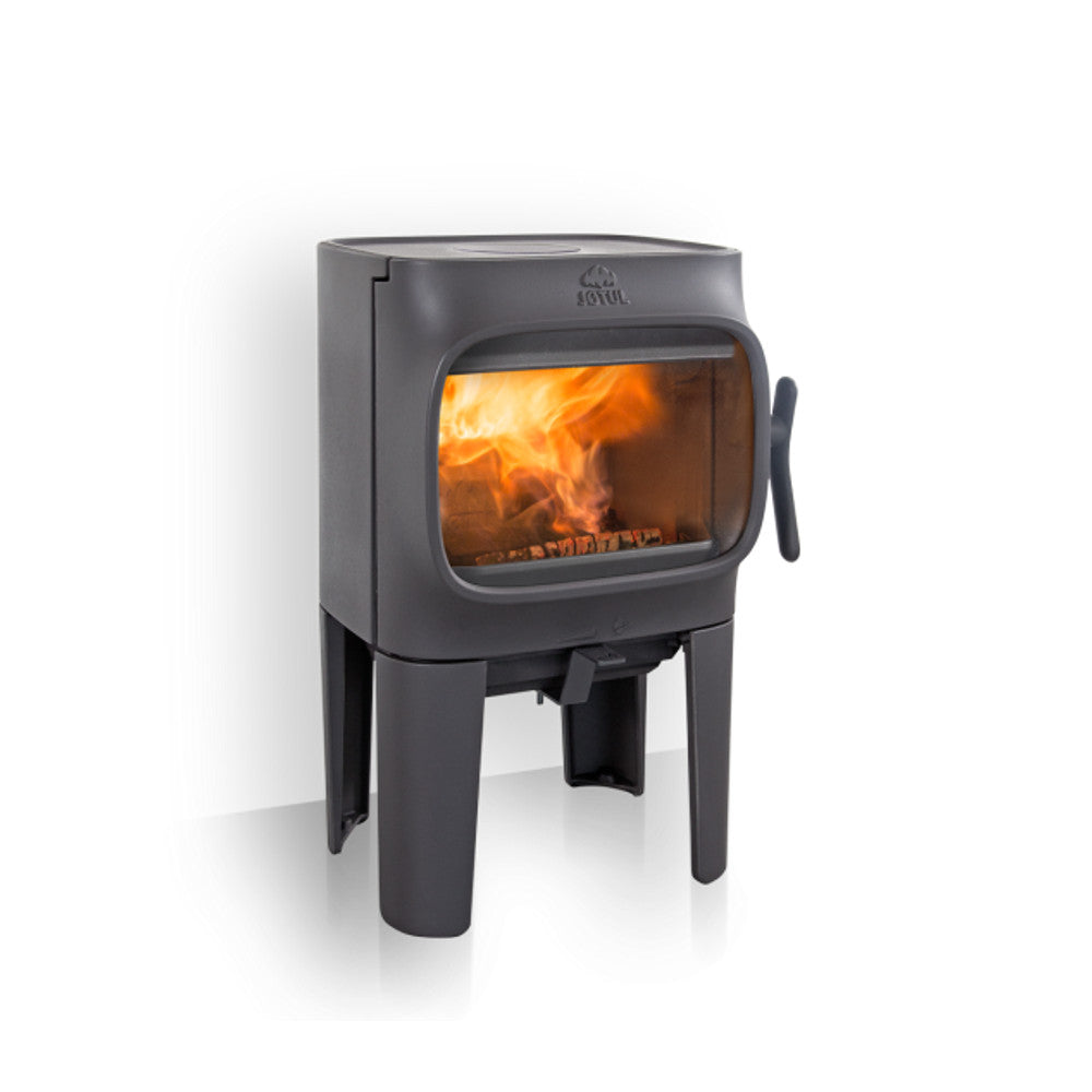 Jotul F105 Wood Burning Stove with Long Legs - Black